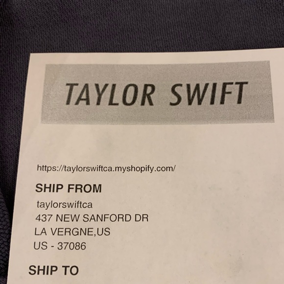 Taylor Swift - The Eras International Tour Washed Blue Hoodie - M - Picture 6 of 6